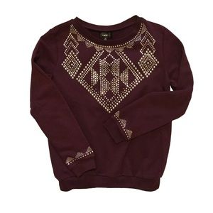 Super B-Dark Burgundy sweatshirt NWOT-Sz Medium